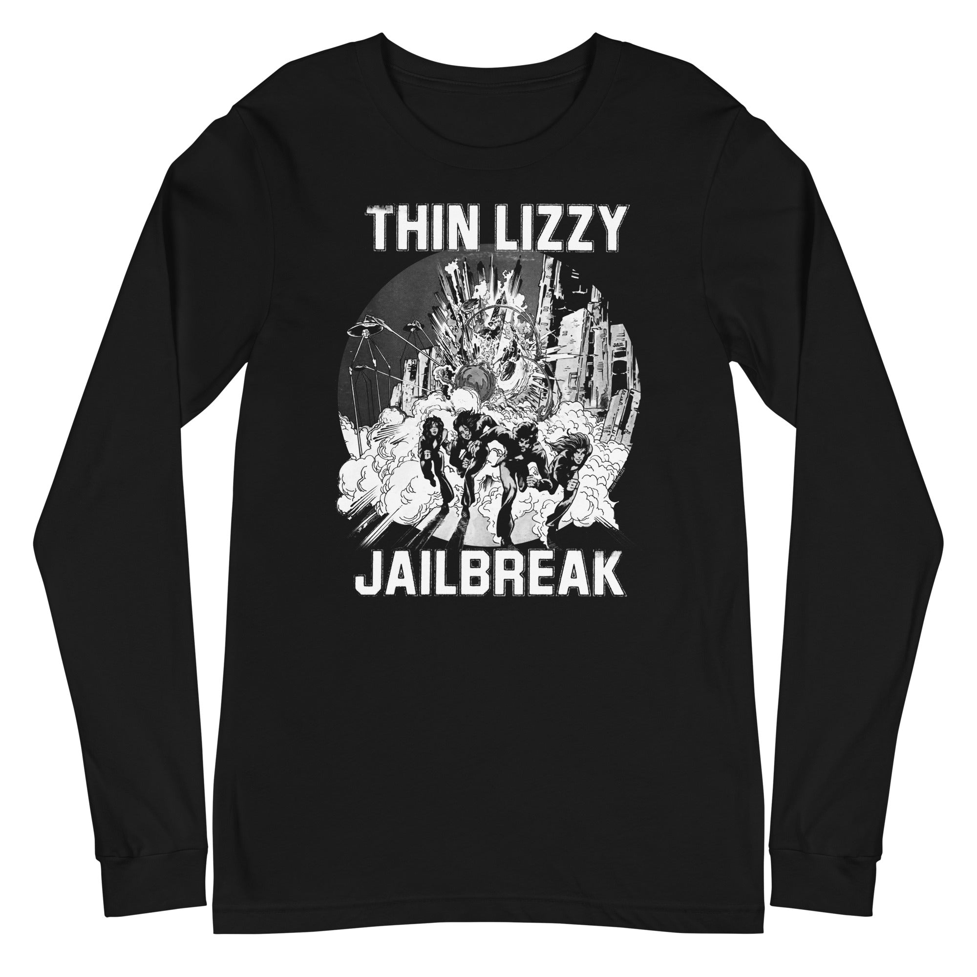Thin Lizzy - White Jailbreak Long Sleeve T-Shirt Hoodie, Sweatshirt | CiraTrend.com