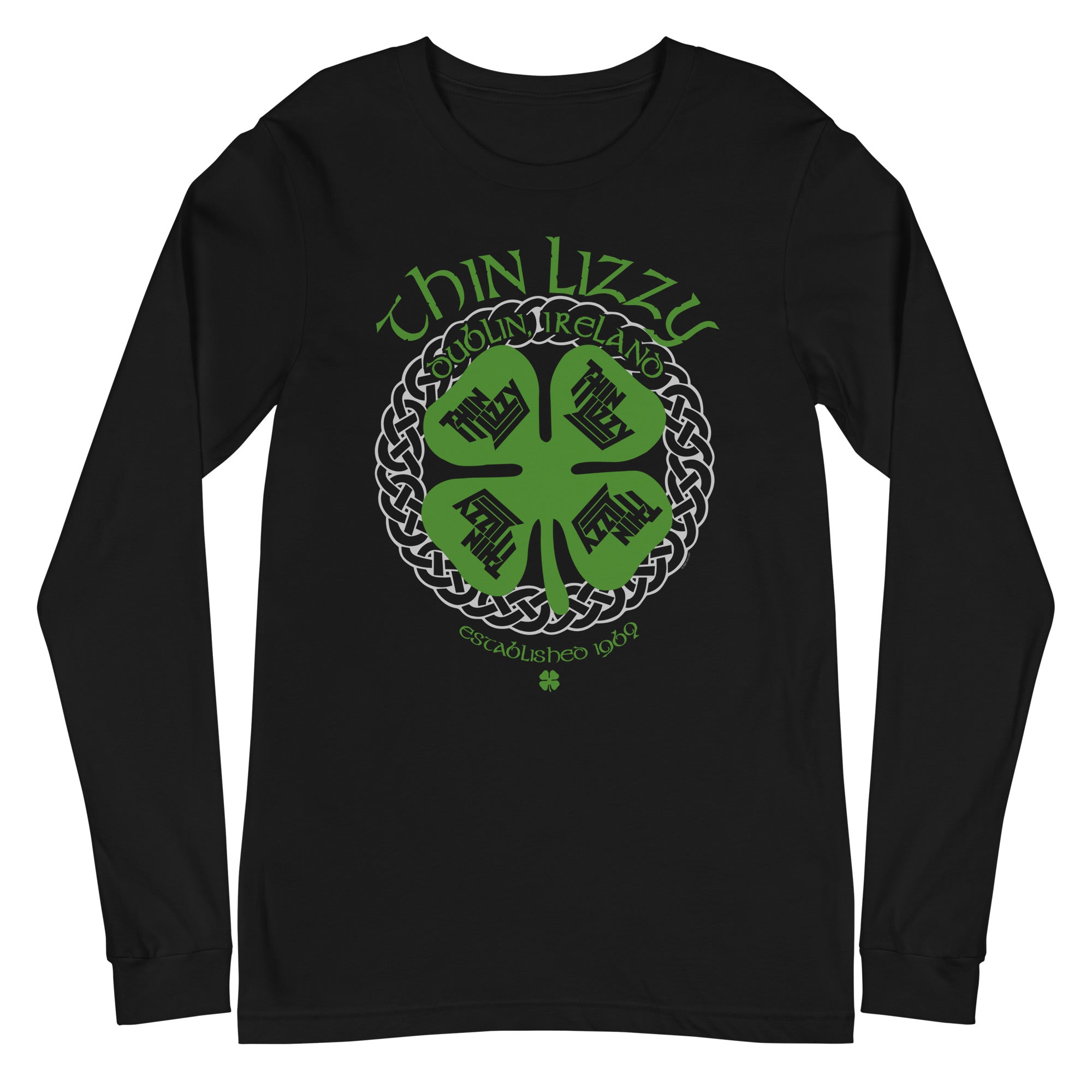 Thin Lizzy - Shamrock Long Sleeve T-Shirt Hoodie, Sweatshirt | CiraTrend.com