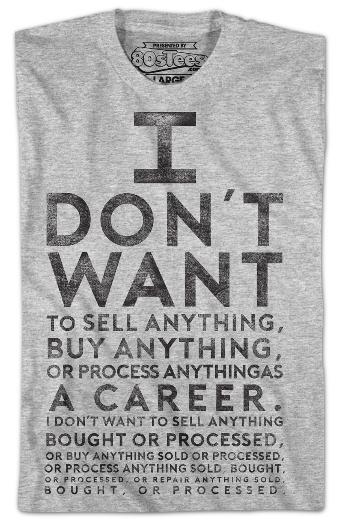 Lloyd Dobler I Don't Want To Sell Anything Eye Chart Say Anything T-Shirt Hoodie, Sweatshirt | CiraTrend.com (Image 2)