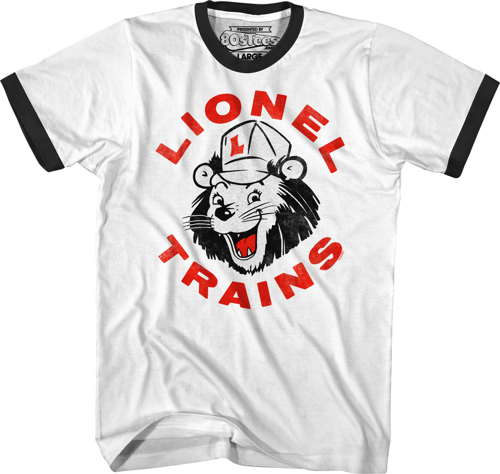 Lenny Lion Lionel Trains Ringer Shirt T-Shirts, Hoodie, Sweatshirt