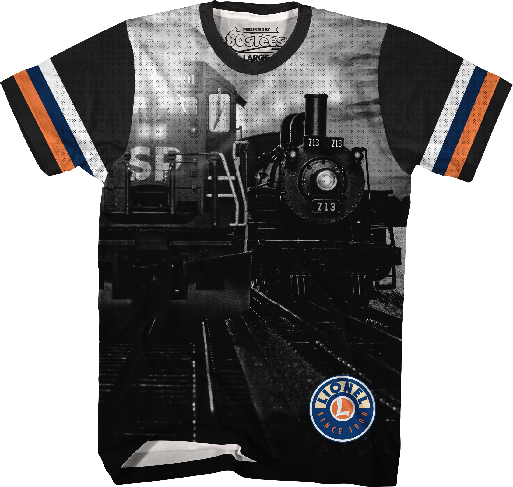 Vintage Stripes Lionel Trains T-Shirt Hoodie, Sweatshirt | CiraTrend.com (Image 1)