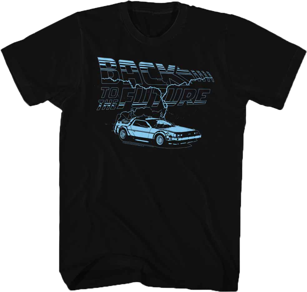 Logo and Lightning Back To The Future T-Shirt Hoodie, Sweatshirt | CiraTrend.com (Image 1)
