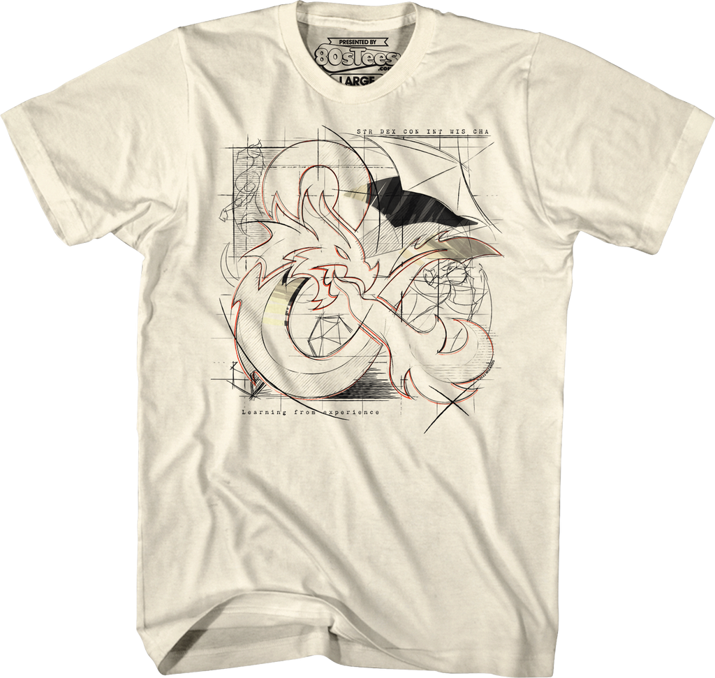Logo Sketch Dungeons & Dragons T-Shirt Hoodie, Sweatshirt | CiraTrend.com (Image 1)