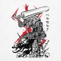 Lone Swordsman Sumi-e T-Shirt Hoodie, Sweatshirt | CiraTrend.com (Image 1)