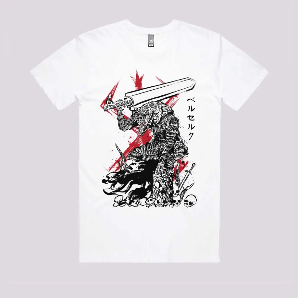 Lone Swordsman Sumi-e T-Shirt Hoodie, Sweatshirt | CiraTrend.com (Image 2)