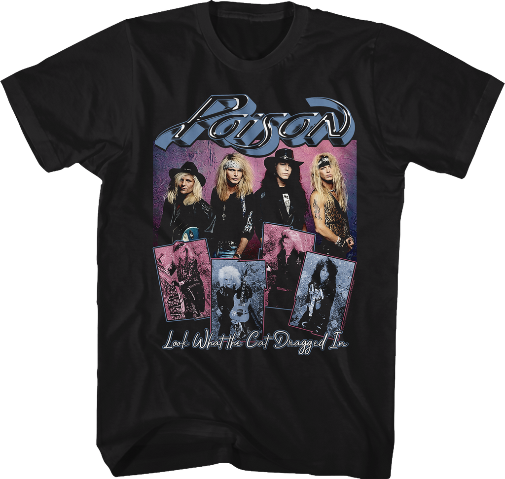 Look What The Cat Dragged In Band Photos Poison T-Shirt Hoodie, Sweatshirt | CiraTrend.com (Image 1)