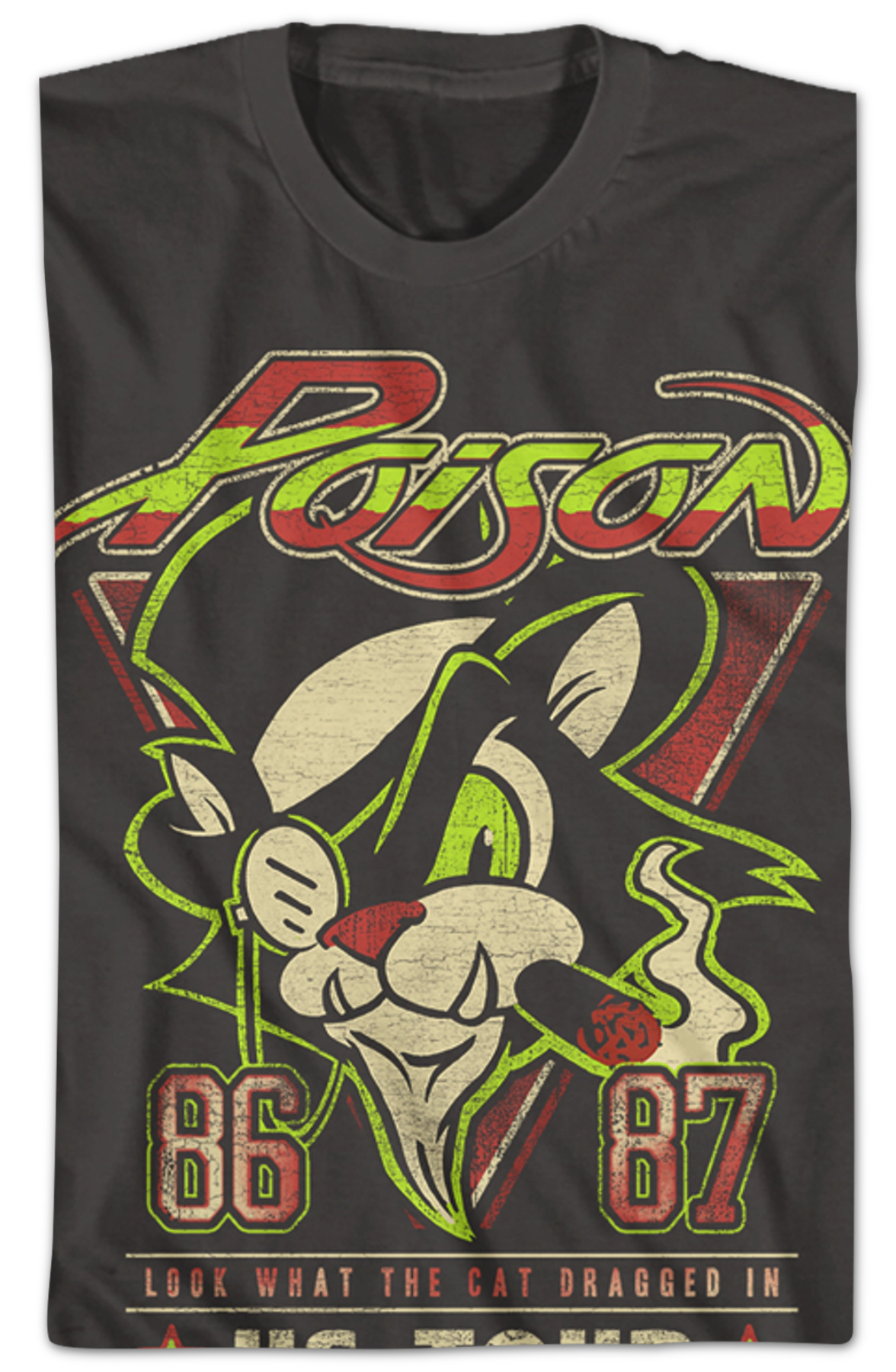 Look What The Cat Dragged In US Tour Poison T-Shirt Hoodie, Sweatshirt | CiraTrend.com (Image 2)