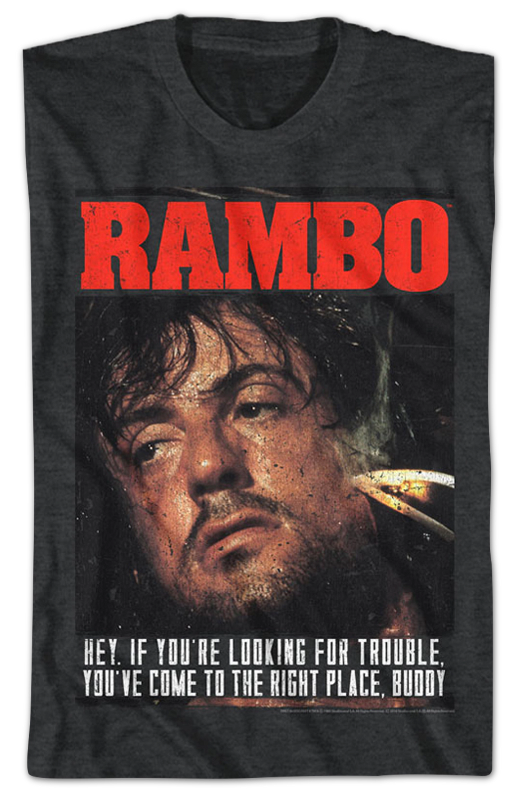 Looking For Trouble Rambo T-Shirt Hoodie, Sweatshirt | CiraTrend.com (Image 2)