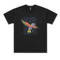Space Lorikeet Oversized Tee Hoodie, Sweatshirt | CiraTrend.com (Image 1)