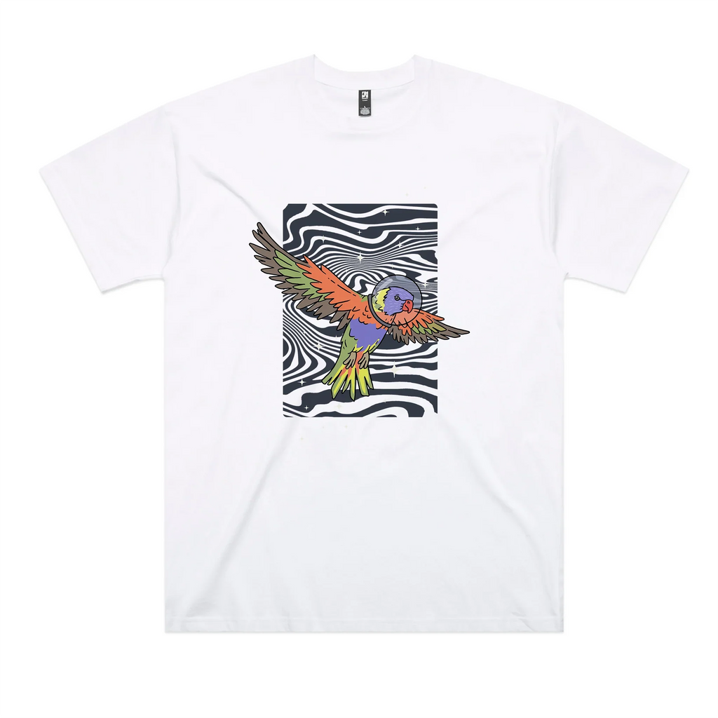 Space Lorikeet Oversized Tee Hoodie, Sweatshirt | CiraTrend.com (Image 2)