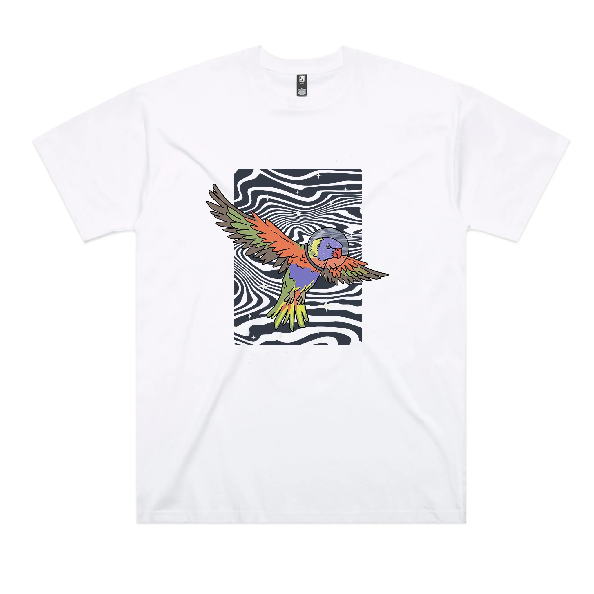 Space Lorikeet Oversized Tee Hoodie, Sweatshirt | CiraTrend.com (Image 2)