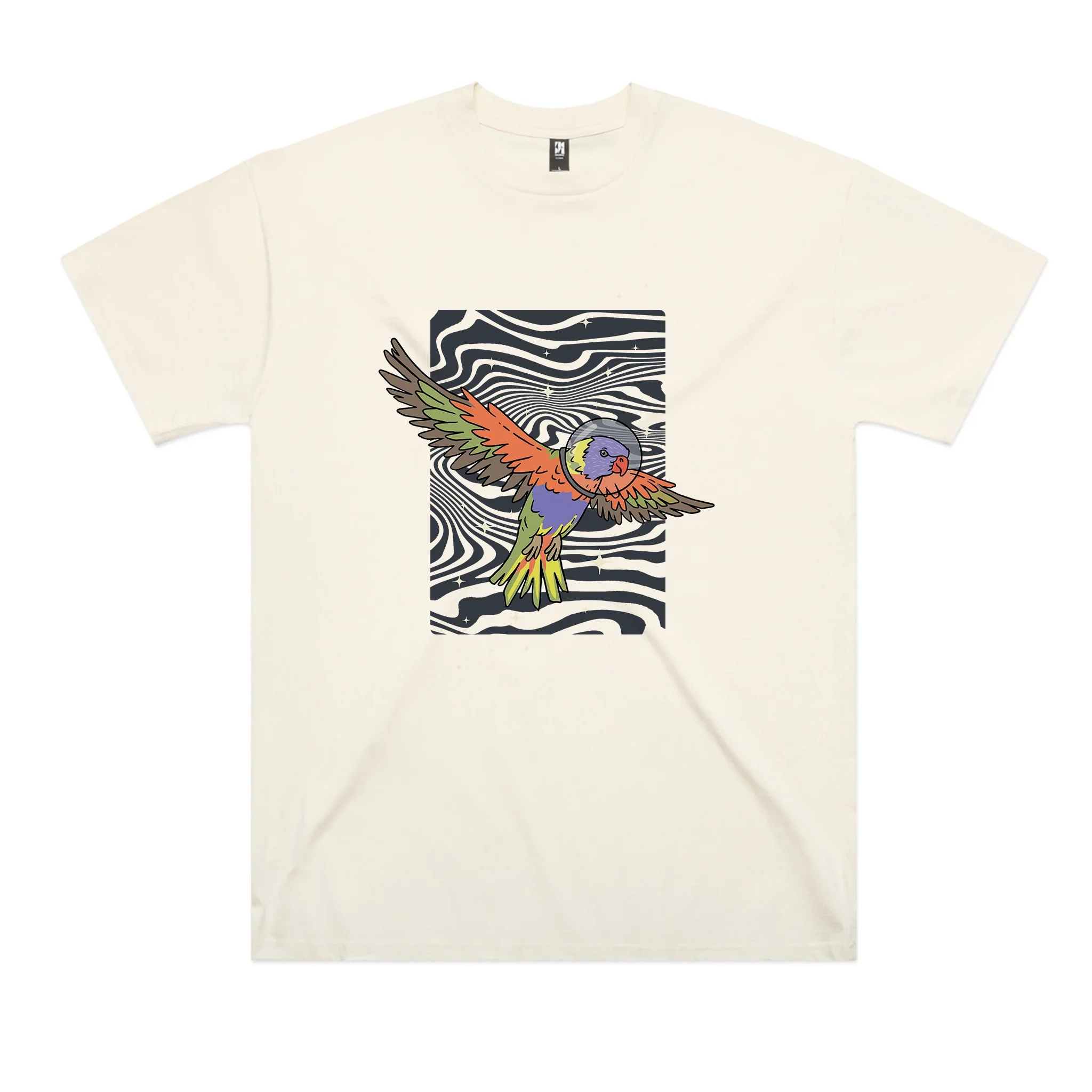 Space Lorikeet Oversized Tee Hoodie, Sweatshirt | CiraTrend.com (Image 3)