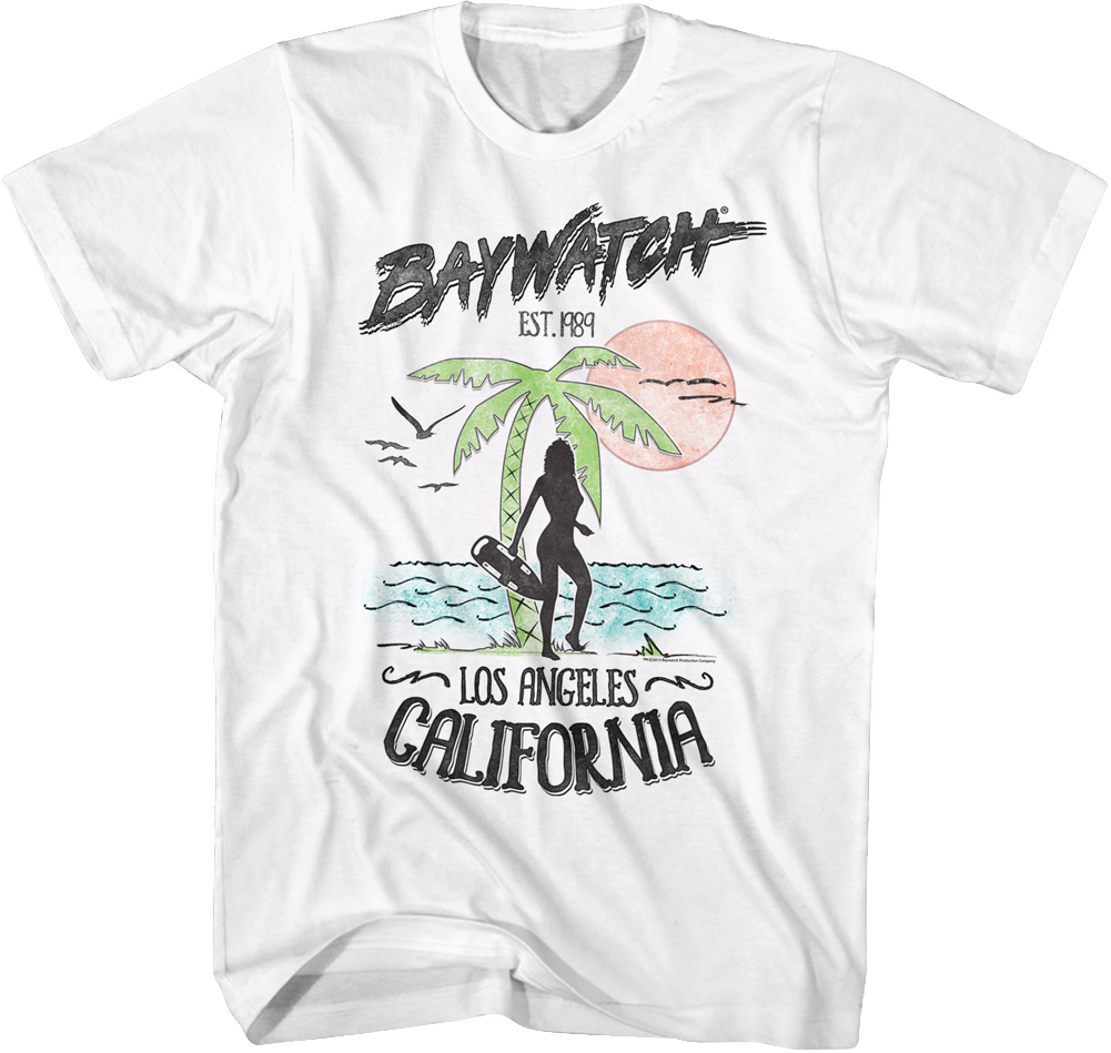 Los Angeles Baywatch T-Shirt Hoodie, Sweatshirt | CiraTrend.com (Image 1)