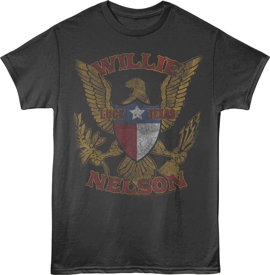 Luck Texas Willie Nelson T-Shirt Hoodie, Sweatshirt | CiraTrend.com (Image 1)