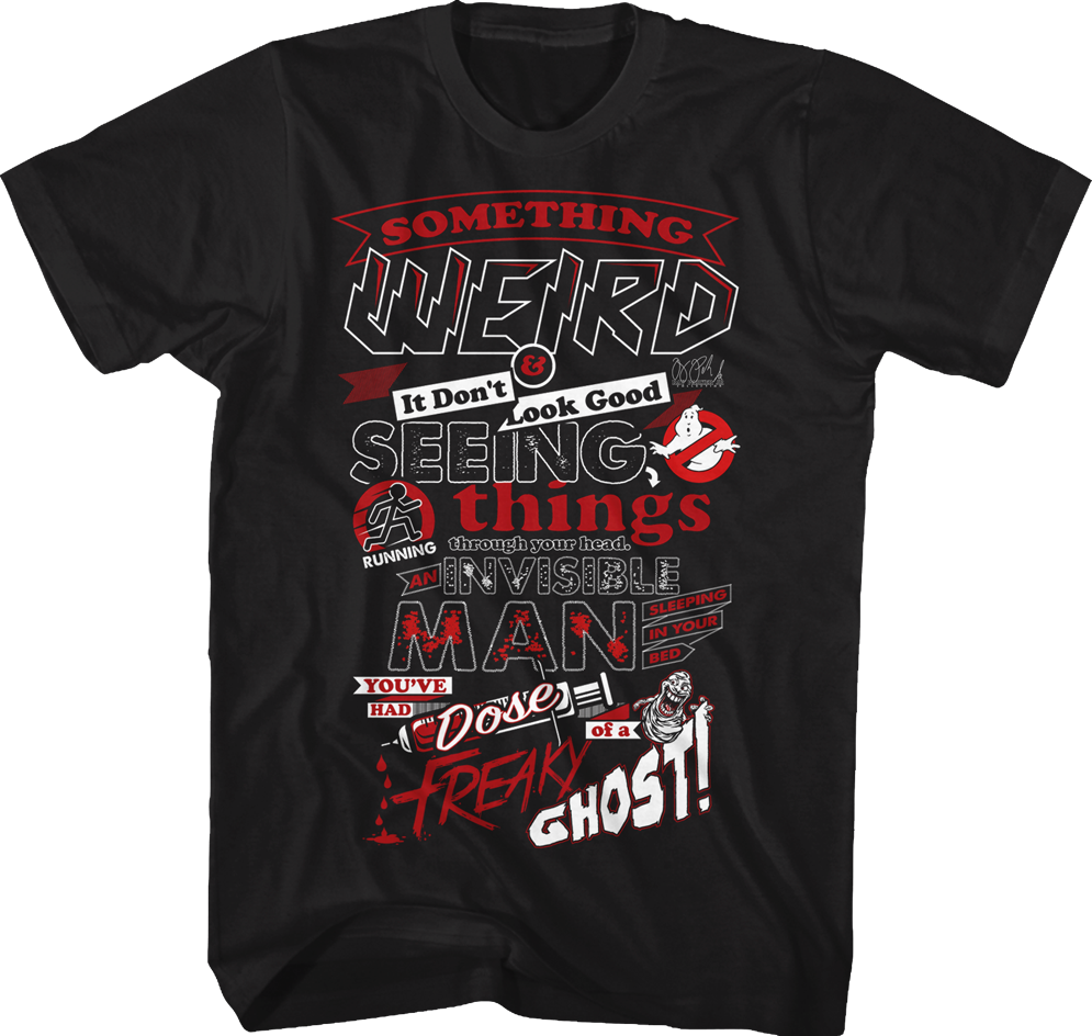 Lyrics Ghostbusters T-Shirt Hoodie, Sweatshirt | CiraTrend.com (Image 1)