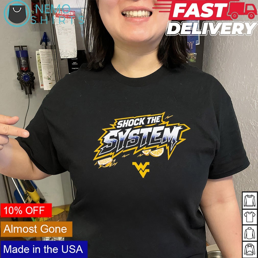 Shock the system lemom West Virginia Mountaineers women’s basketball shirt