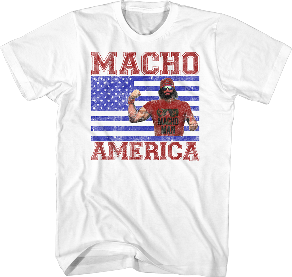 Macho America Randy Savage T-Shirt Hoodie, Sweatshirt | CiraTrend.com (Image 1)