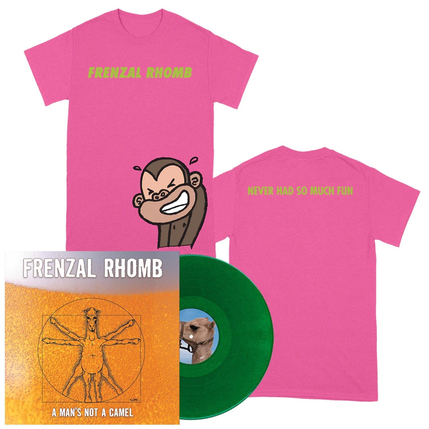 A Man's Not A Camel 25th Anniv. LP (Emerald Green Vinyl) + T-Shirt Bundle