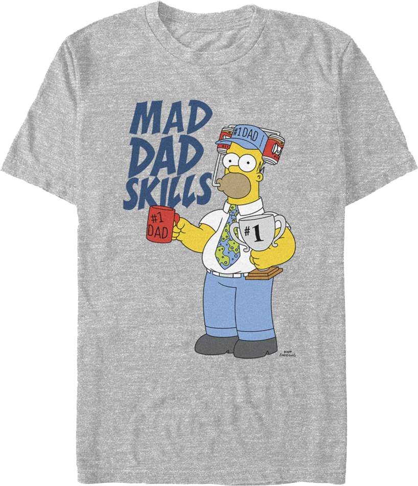 Mad Dad Skills Simpsons T-Shirts, Hoodie, Sweatshirt