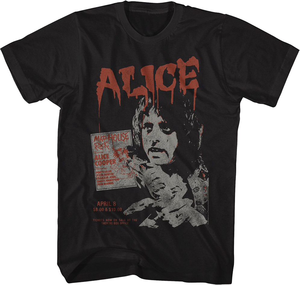 Mad House Rock Alice Cooper T-Shirt Hoodie, Sweatshirt | CiraTrend.com (Image 1)