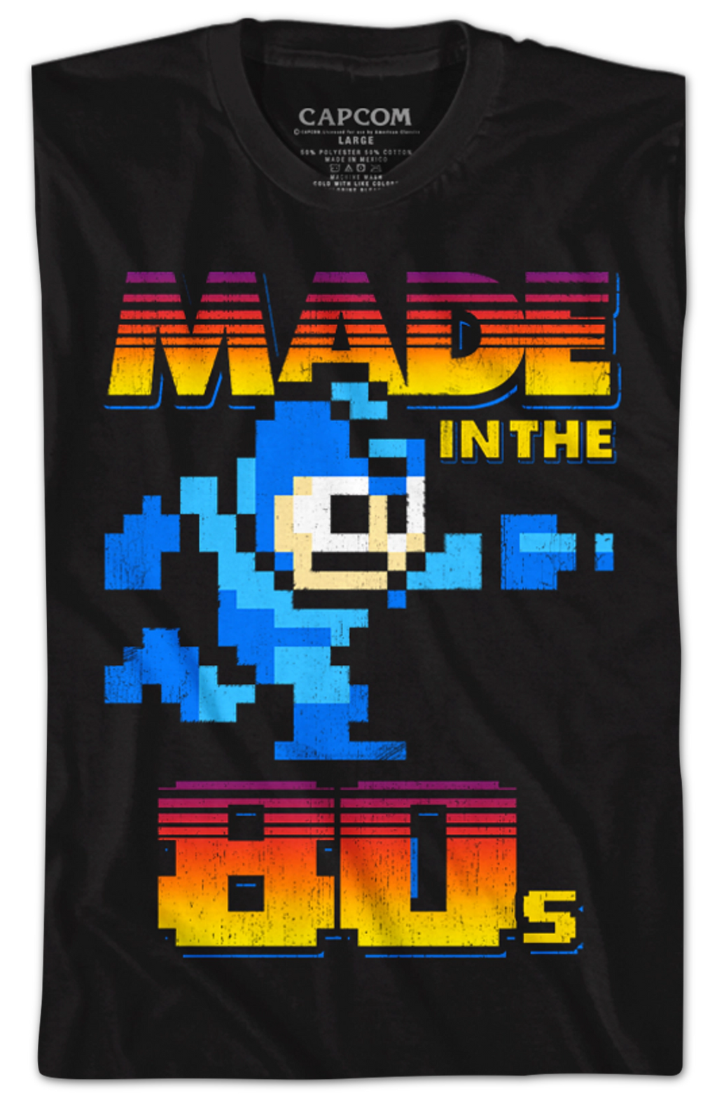 Made in the 80s Mega Man T-Shirt Hoodie, Sweatshirt | CiraTrend.com (Image 2)