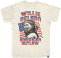 Made In USA American Outlaw Willie Nelson T-Shirt Hoodie, Sweatshirt | CiraTrend.com (Image 1)