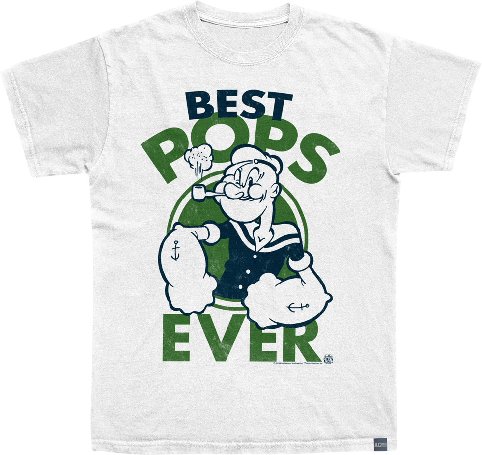 Made In USA Best Pops Ever Popeye T-Shirt Hoodie, Sweatshirt | CiraTrend.com (Image 1)