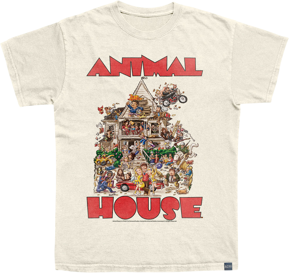 Made In USA Cartoon Graphic The House Animal House T-Shirt Hoodie, Sweatshirt | CiraTrend.com (Image 1)