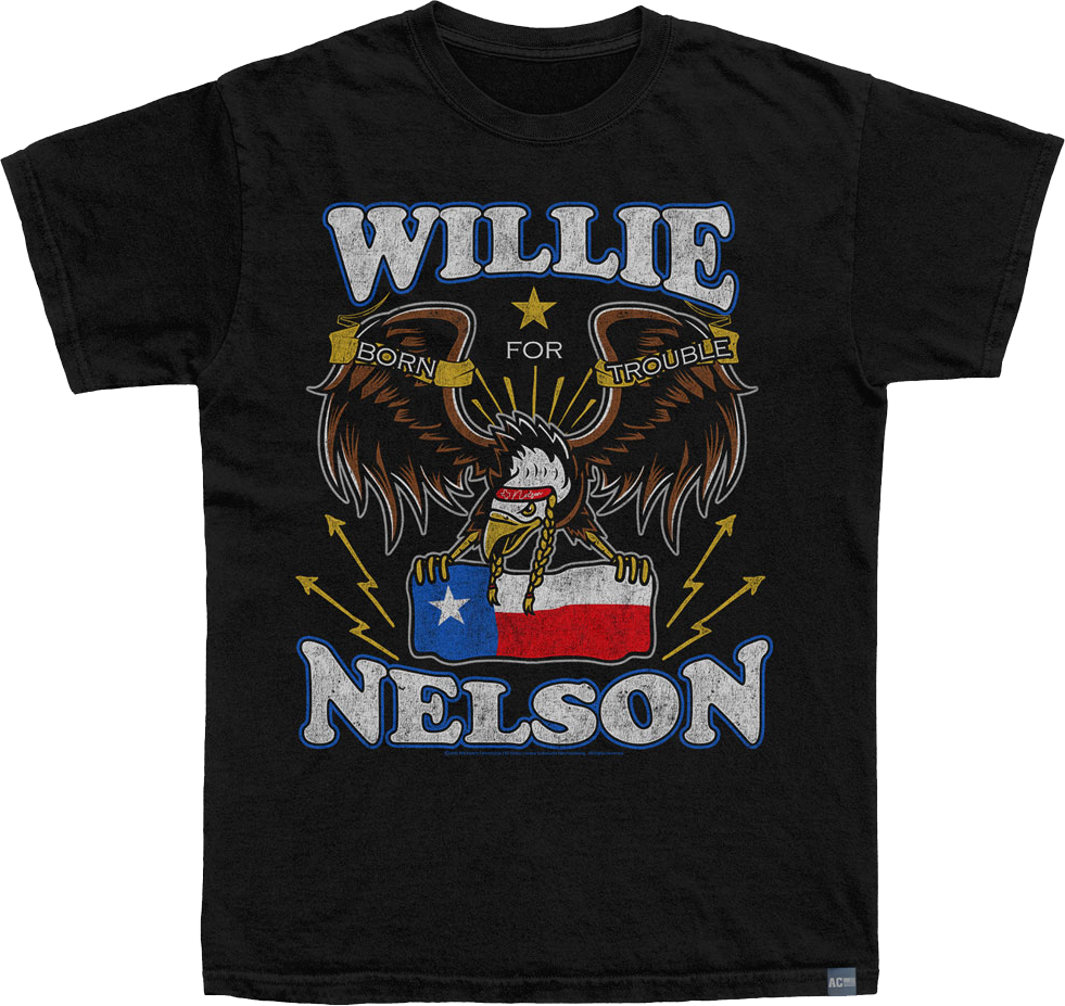 Made In USA Eagle Willie Nelson T-Shirt Hoodie, Sweatshirt | CiraTrend.com (Image 1)