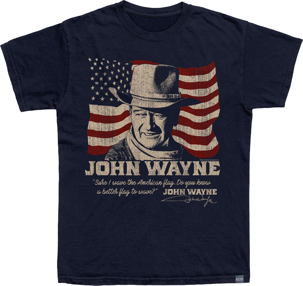Made USA John Wayne American Flag T-Shirts, Hoodie, Sweatshirt