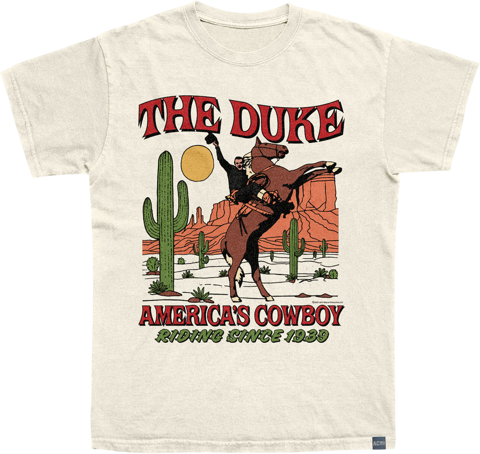 Made In USA John Wayne Americas Cowboy T-Shirt Hoodie, Sweatshirt | CiraTrend.com (Image 1)