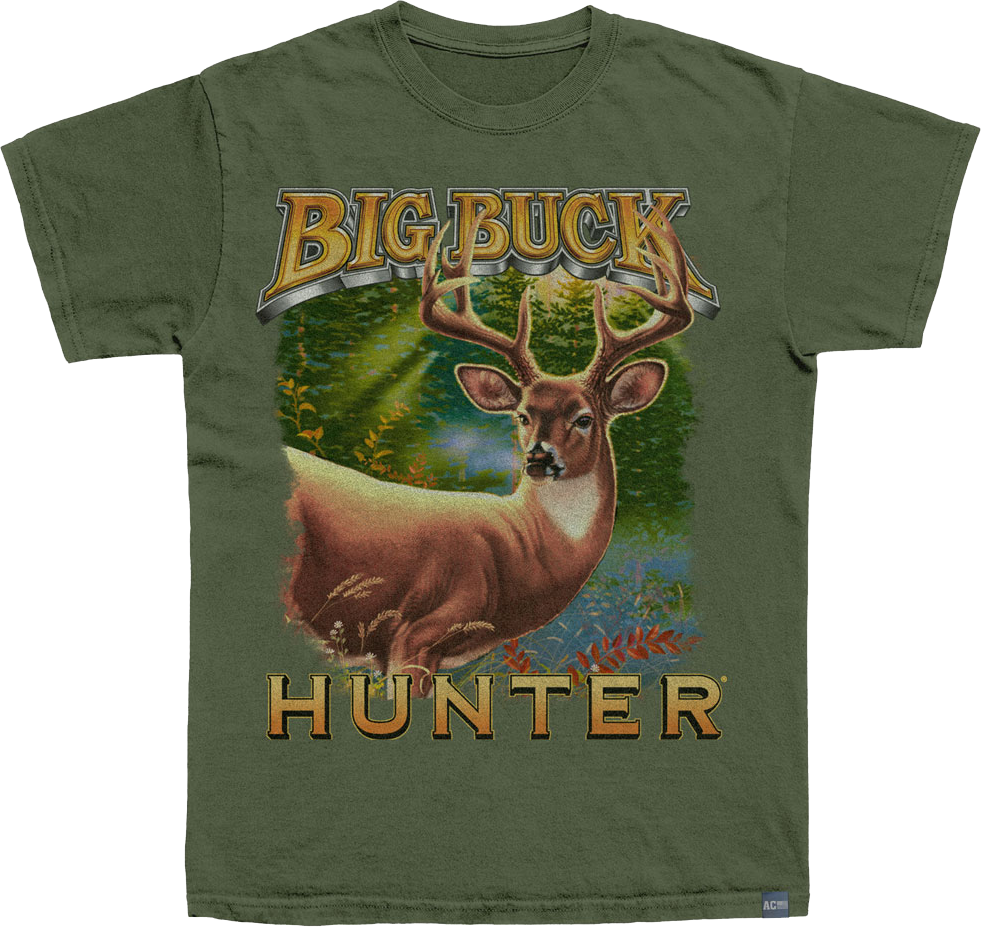 Made In USA Logo and Deer Big Buck Hunter T-Shirt Hoodie, Sweatshirt | CiraTrend.com (Image 1)