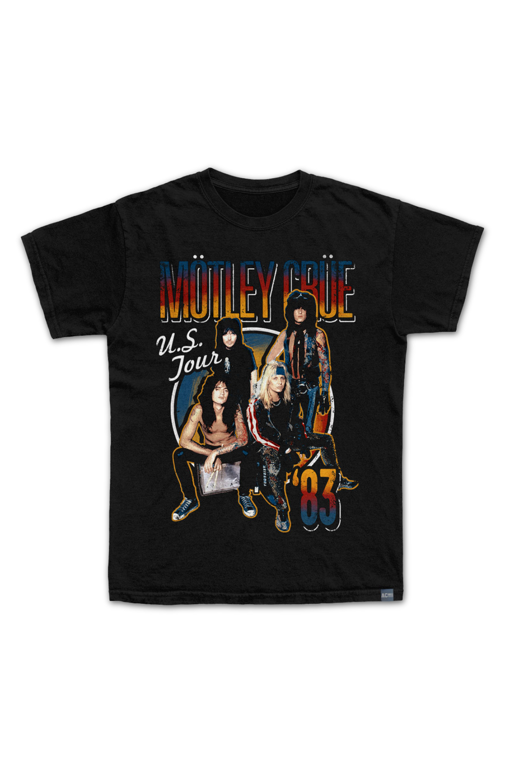 Made In USA Motley Crue US Tour '83 T-Shirt Hoodie, Sweatshirt | CiraTrend.com (Image 2)