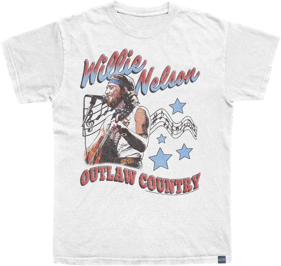 Made In USA Outlaw Country Americana Willie Nelson T-Shirt Hoodie, Sweatshirt | CiraTrend.com (Image 1)