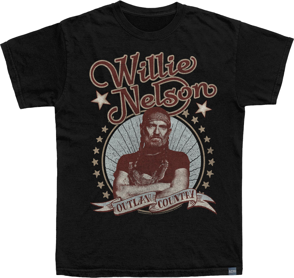 Made In USA Outlaw Country Willie Nelson T-Shirt Hoodie, Sweatshirt | CiraTrend.com (Image 1)