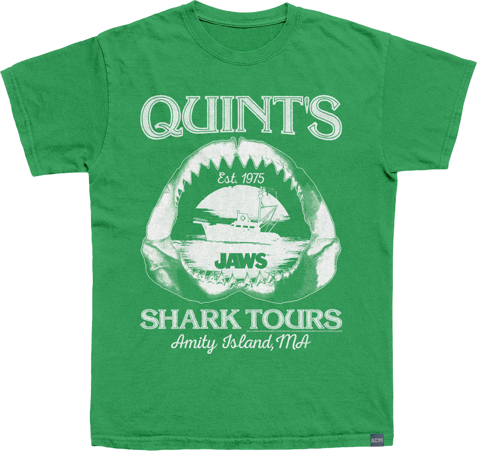Made In USA Quint's Shark Tours Jaws T-Shirt Hoodie, Sweatshirt | CiraTrend.com (Image 1)