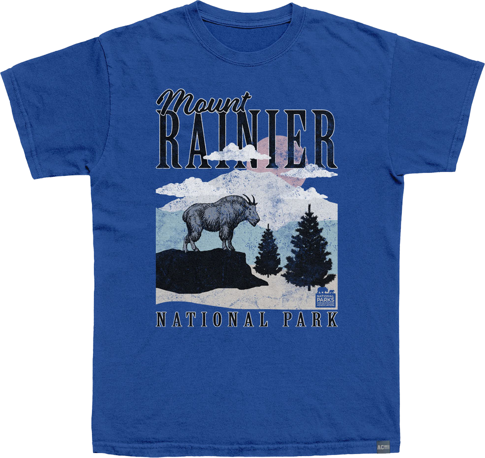 Made In USA Ranier Minimalist Landscape NPCA T-Shirt Hoodie, Sweatshirt | CiraTrend.com (Image 1)