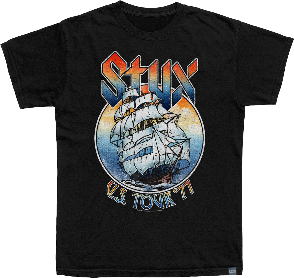 Made In USA Tour '77 Styx T-Shirt Hoodie, Sweatshirt | CiraTrend.com (Image 1)