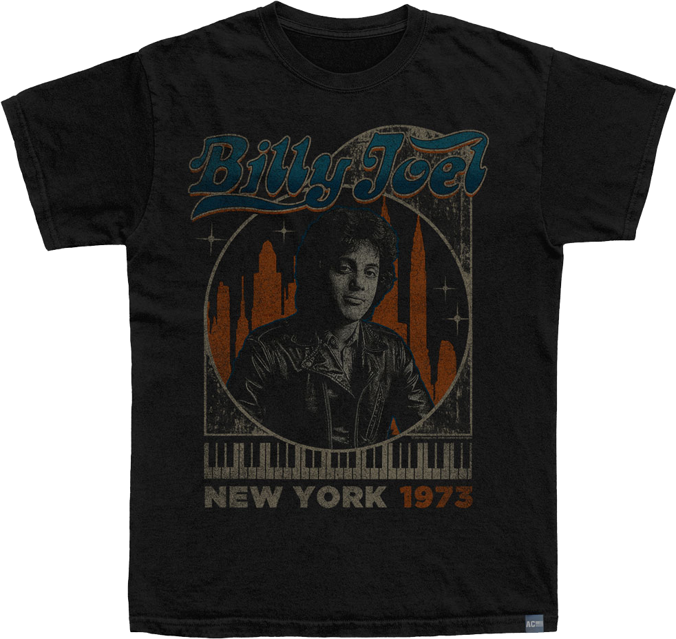 Made In USA Vintage New York 1973 Billy Joel T-Shirt Hoodie, Sweatshirt | CiraTrend.com (Image 1)