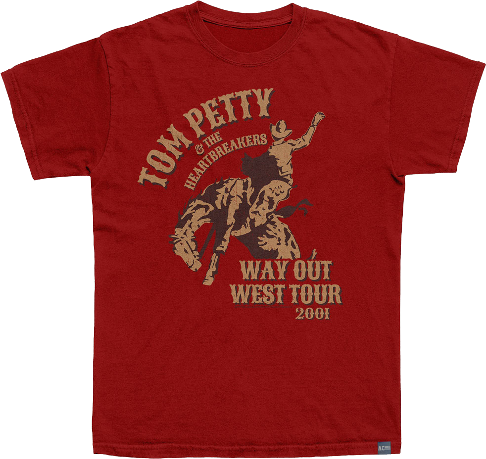 Made In USA Way Out West Tour 2001 Tom Petty T-Shirt Hoodie, Sweatshirt | CiraTrend.com (Image 1)