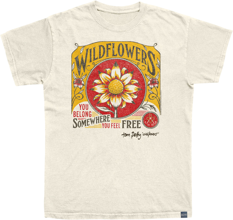 Made In USA Wildflowers Tom Petty T-Shirt Hoodie, Sweatshirt | CiraTrend.com (Image 1)