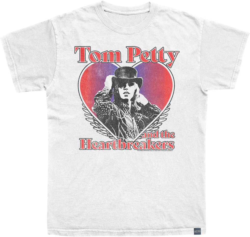 Made In USA Winged Heart Tom Petty T-Shirt Hoodie, Sweatshirt | CiraTrend.com (Image 1)