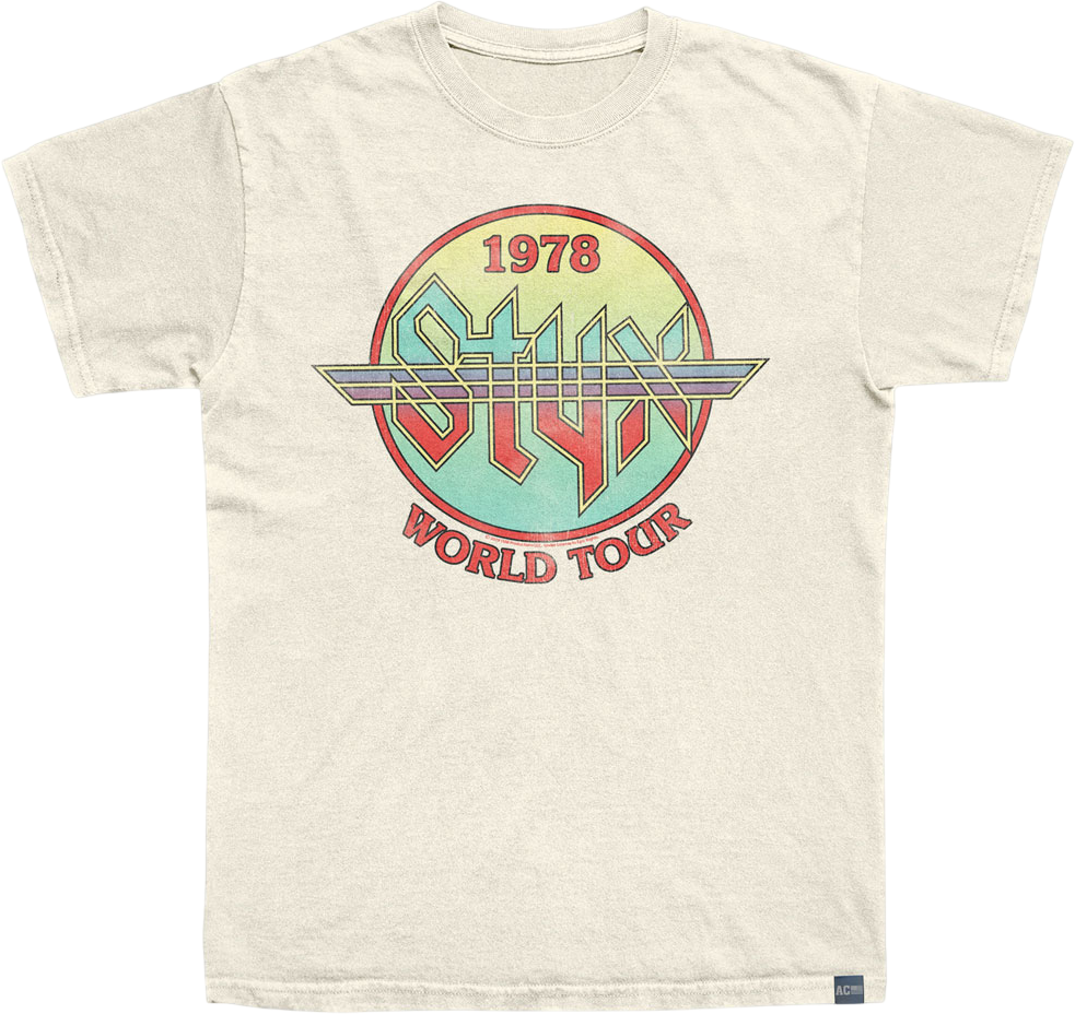 Made In USA World Tour 1978 Styx T-Shirt Hoodie, Sweatshirt | CiraTrend.com (Image 1)