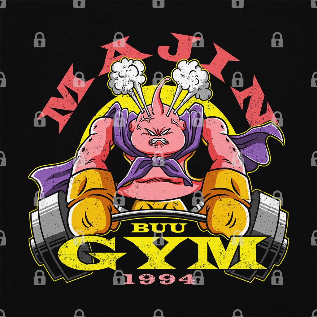 Majin Buu Gym Oversized T-Shirt Hoodie, Sweatshirt | CiraTrend.com (Image 1)