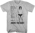 Measurements Andre Giant T-Shirts, Hoodie, Sweatshirt