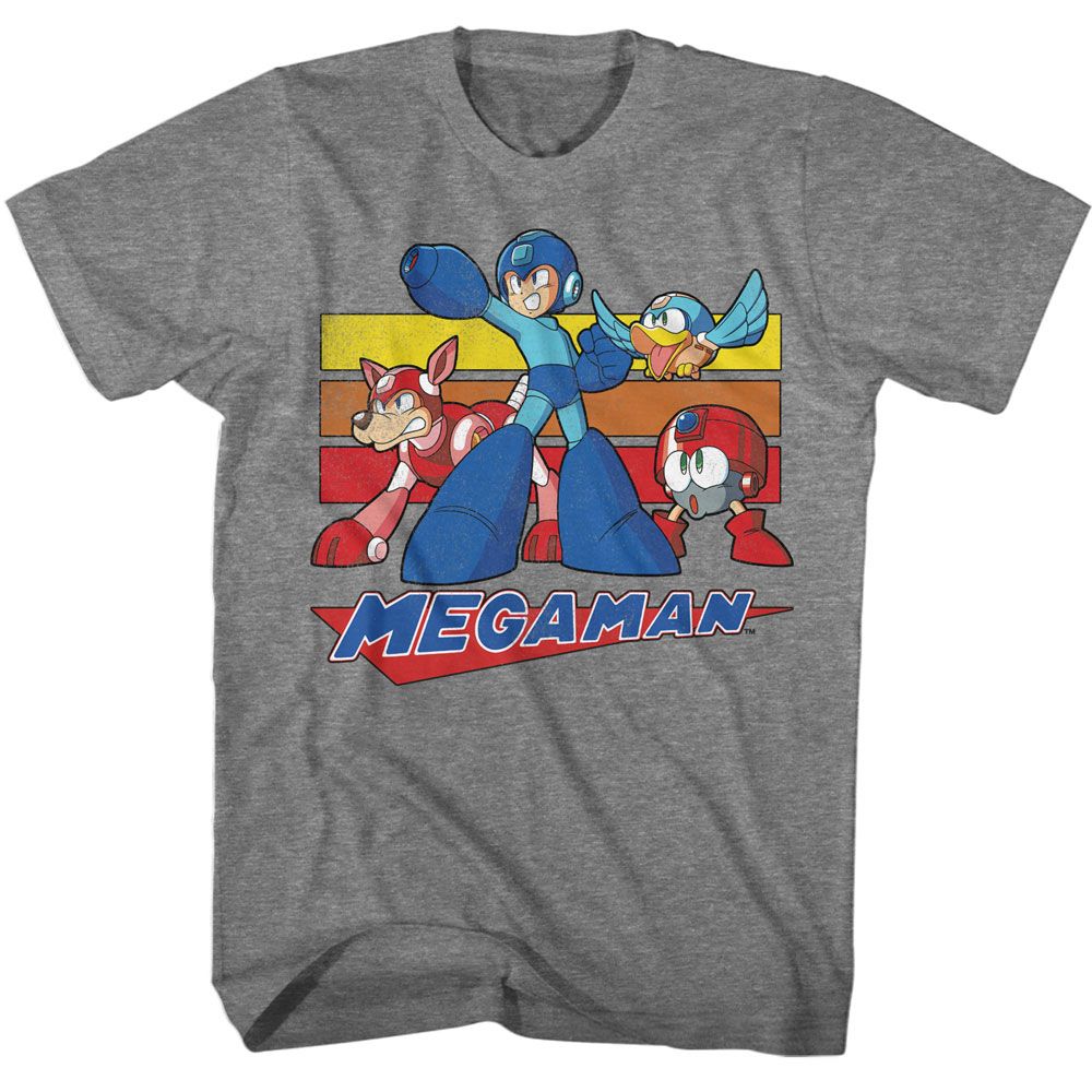 Mega Man - Multi Color Rectangles T-Shirt Hoodie, Sweatshirt | CiraTrend.com