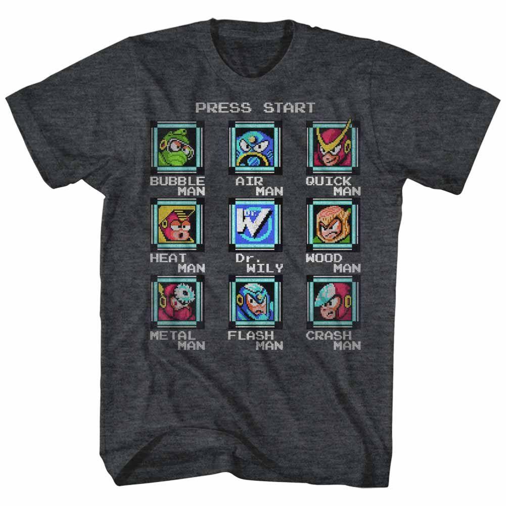 Mega Man Stage Select Boyfriend Tee Hoodie, Sweatshirt | CiraTrend.com