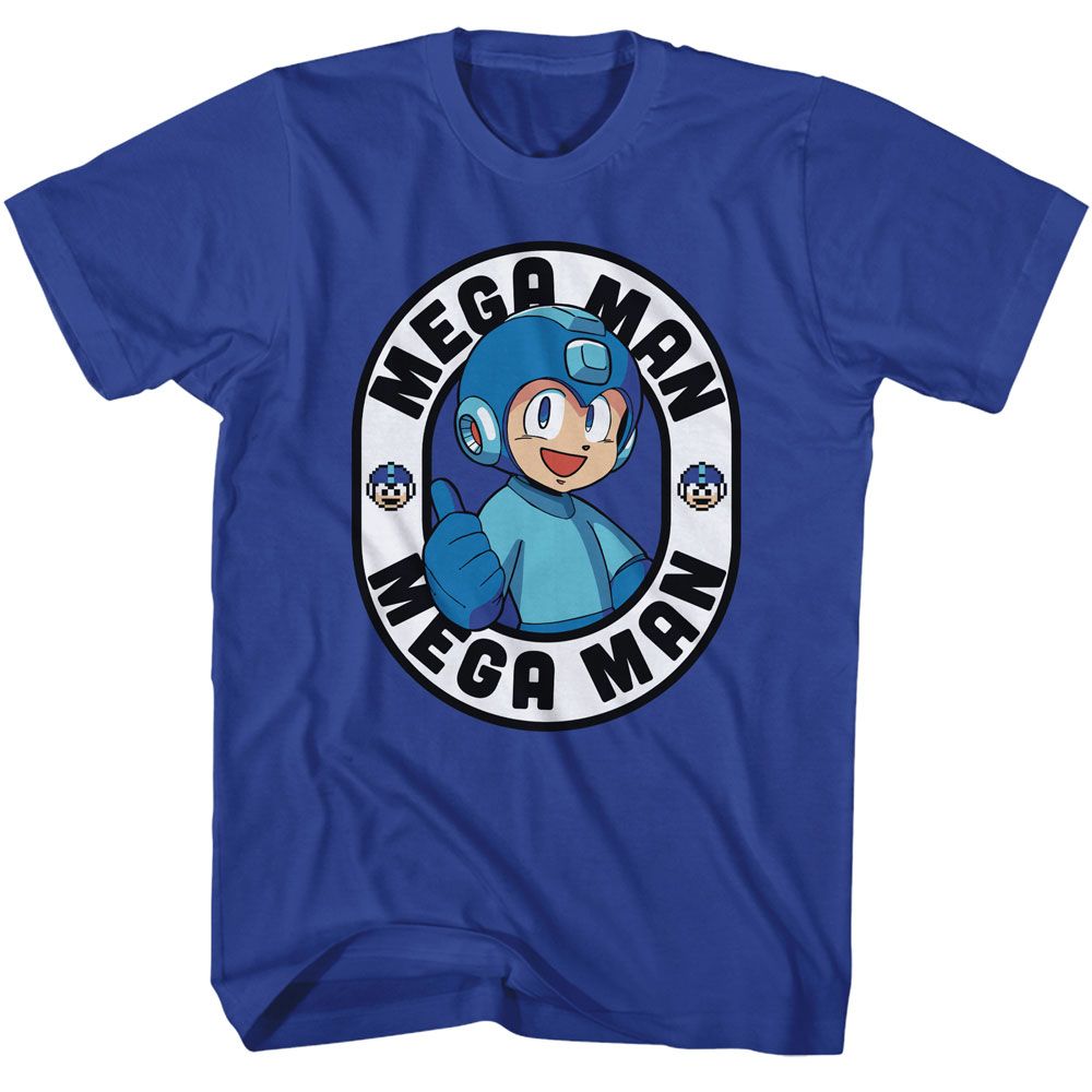 Mega Man - Thumbs Up Oval Boyfriend Tee Hoodie, Sweatshirt | CiraTrend.com