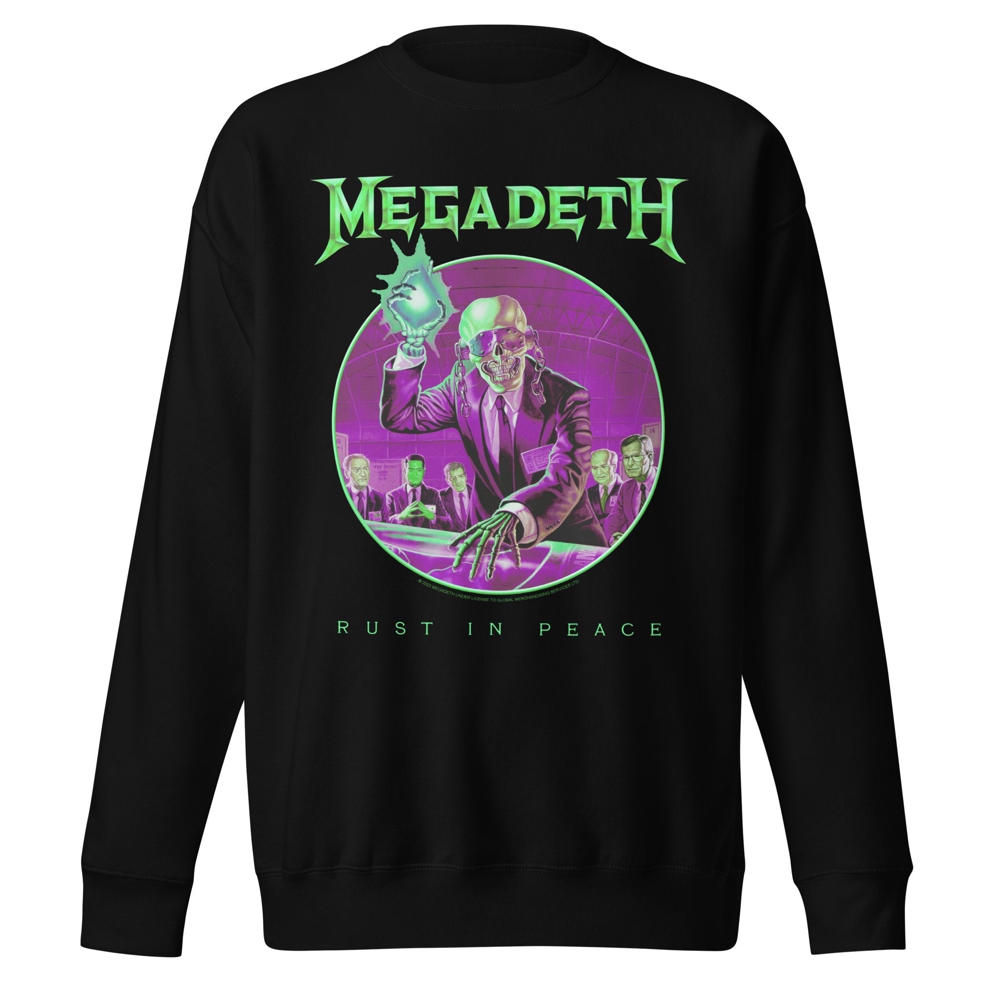 Megadeth Green Rust Jumbo Print Sweatshirt T-Shirts, Hoodie | CiraTrend.com (Image 1)