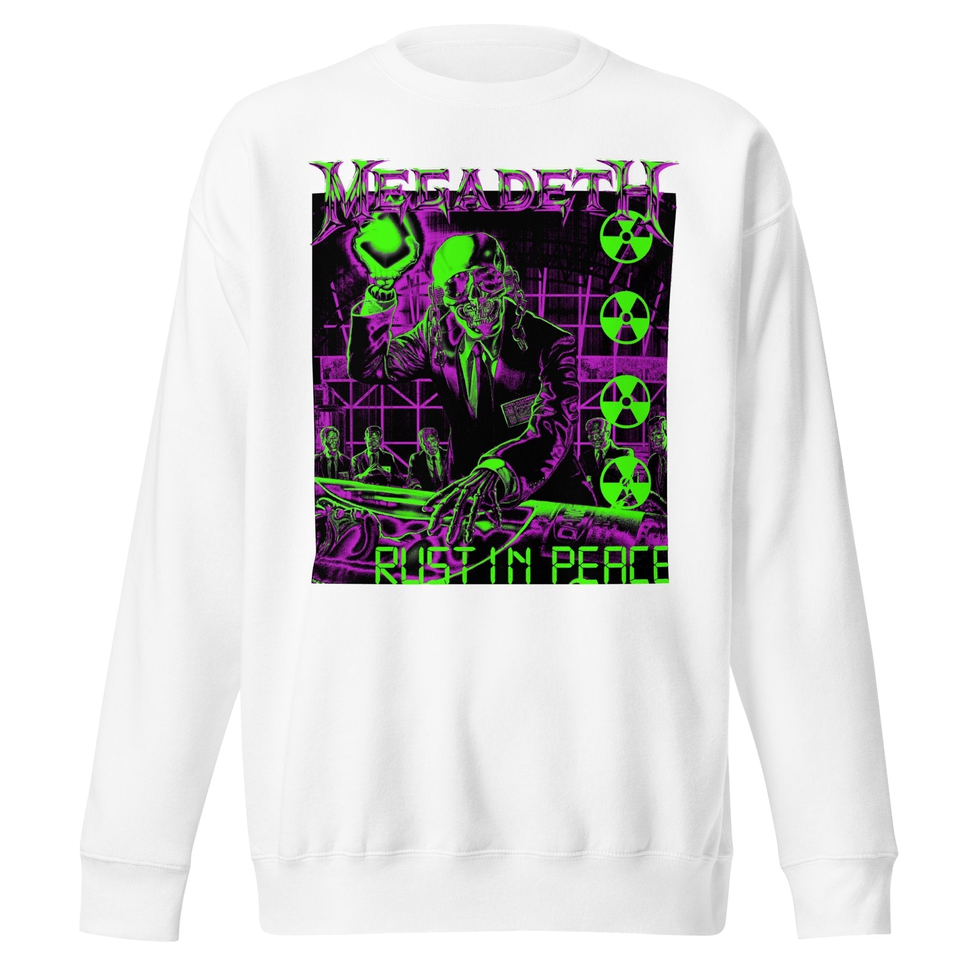 Megadeth Neon Rust in Peace Jumbo Print Sweatshirt T-Shirts, Hoodie | CiraTrend.com (Image 1)